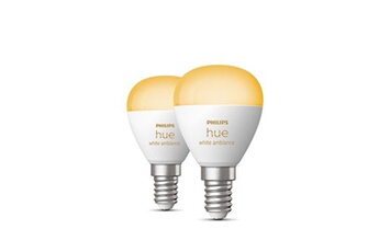 Sphérique - E14 - (pack de 2) Bon état - 42,99 € Sphérique - E14 - (pack de 2) Bon état Philips Hue reconditionné disponible sur Darty