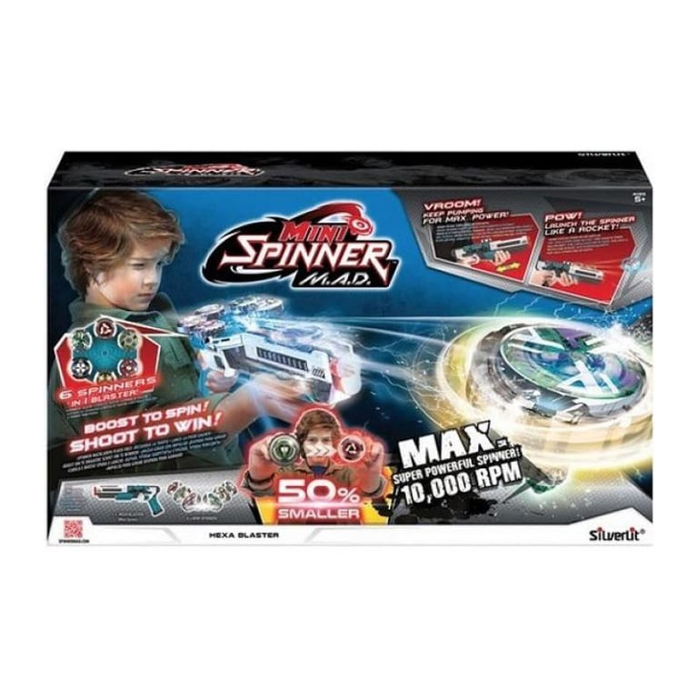 Spinner Mad - SILVERLIT - Blaster 6 toupies - A partir de 5 ans - Excellent état Parfait état reconditionné disponible sur Pixmania