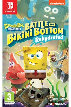 Spongebob SquarePants Battle for Bikini Bottom Rehydrated Nintendo Switch Très bon état reconditionné disponible sur Darty