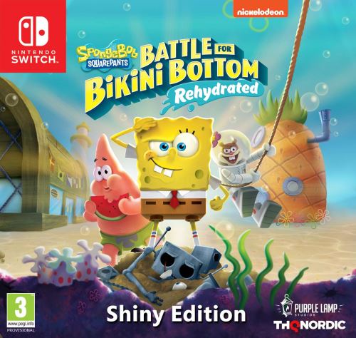 SpongeBob SquarePants Battle for Bikini Bottom Rehydrated Shiny Edition Nintendo Switch État correct Koch Media reconditionné disponible sur Fnac