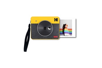 Square Cam & Print C300Retro Yellow: Imprimez l'Instant en Style Retro avec des Photos 4Pass (3" x 3") depuis Votre Appareil Mobile Bon état Kodak reconditionné disponible sur Darty