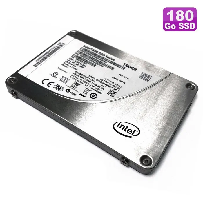 SSD 180 Go SATA III 2.5 Intel SSD 520 Series SSDSC2BW180A3L Disque Dur 6Gbp 7mm Reconditionné - 93,00 € SSD 180 Go SATA III 2.5 Intel SSD 520 Series SSDSC2BW180A3L Disque Dur 6Gbp 7mm Reconditionné Intel reconditionné disponible sur Cdiscount Seconde Vie