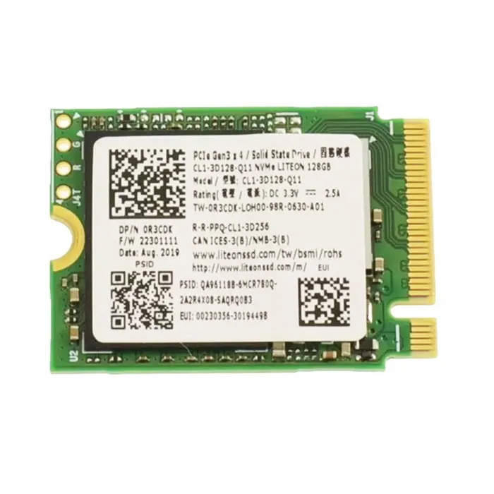 SSD DELL 128 GO M.2 2230 Reconditionné Dell reconditionné disponible sur Cdiscount Seconde Vie | Dero