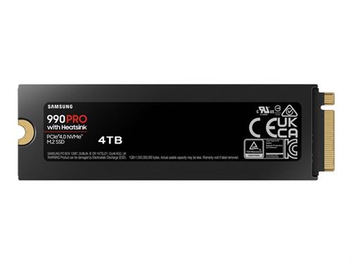 SSD Interne Samsung 990 Pro 4 To pour PS5 avec dissipateur État correct Samsung reconditionné disponible sur Fnac