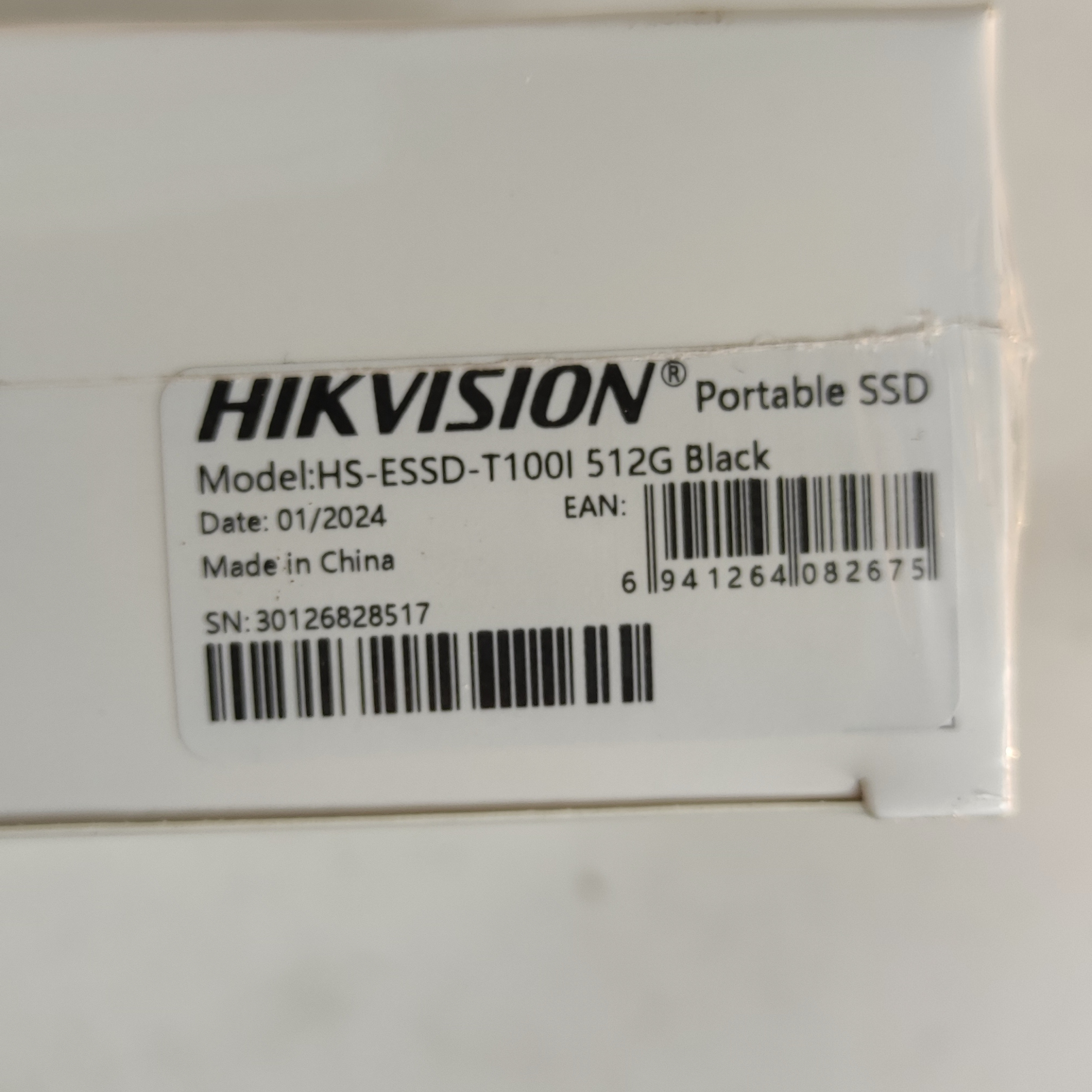 Voir photo 2 de SSD Portable Neuf encore sous son emballage, 512 Go, HikVision T-100l | Dero SSD Portable Neuf encore sous son emballage, 512 Go, HikVision T-100l Parfait état reconditionné photo 2 | Dero