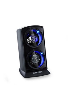 St Gall Premium Remontoir automatique de luxe pour 2 montres - 4 programmes - éclairage LED - Noir Bon état Klarstein reconditionné disponible sur Darty