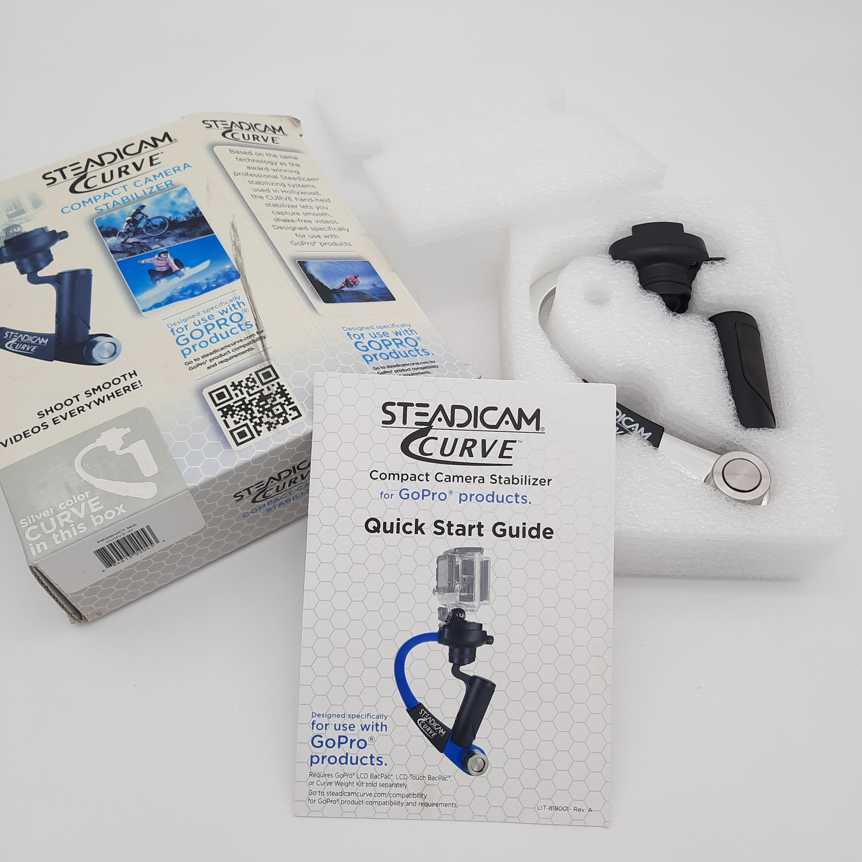 Voir photo 5 de Stabilisateur pour caméra GOPRO - Steadicam Curve Stabilisateur pour caméra GOPRO - Steadicam Curve bon état reconditionné photo 5