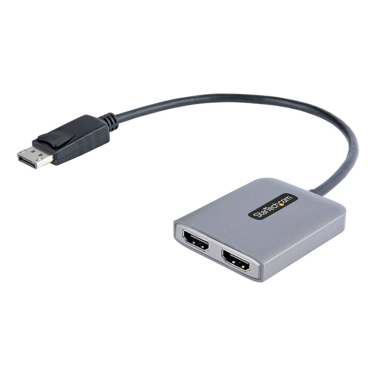 StarTech.com Hub DisplayPort HDMI Double - Dual HDMI 4K 60Hz - Hub DP vers HDMI MST - Convertisseur DisplayPort Mâle vers HDMI Femelle - Convertisseur DP vers 2x HDMI avec Câble de 30cm - DisplayPort splitter Hub - Excellent état Parfait état - 36,34 € StarTech.com Hub DisplayPort HDMI Double - Dual HDMI 4K 60Hz - Hub DP vers HDMI MST - Convertisseur DisplayPort Mâle vers HDMI Femelle - Convertisseur DP vers 2x HDMI avec Câble de 30cm - DisplayPort splitter Hub - Excellent état Parfait état StarTech.com reconditionné disponible sur Pixmania