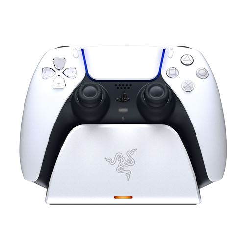 Station de charge rapide pour manette sans fil PS5 DualSense Razer Blanc État correct Razer reconditionné disponible sur Fnac