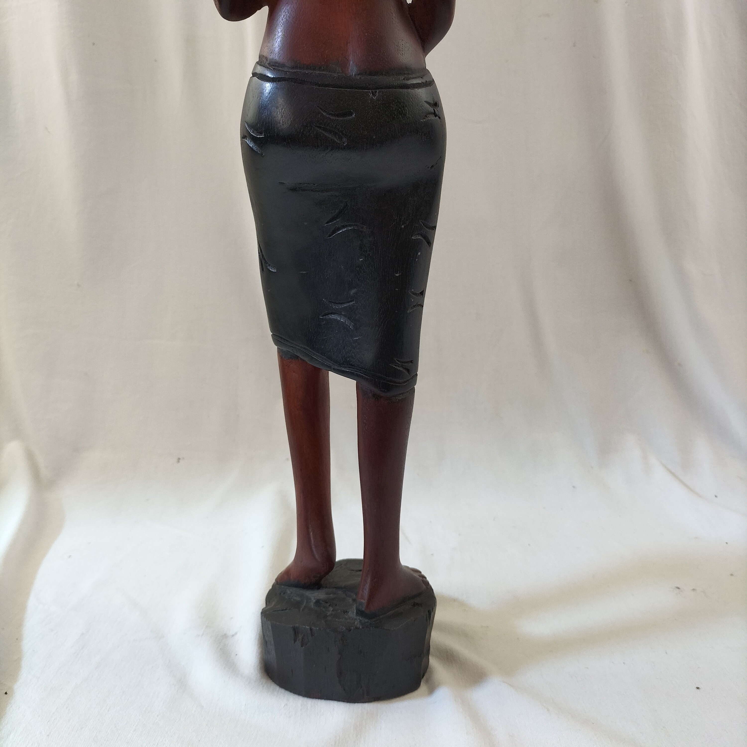 Voir photo 10 de Statue bois massif femme africaine Statue bois massif femme africaine Bon état reconditionné photo 10