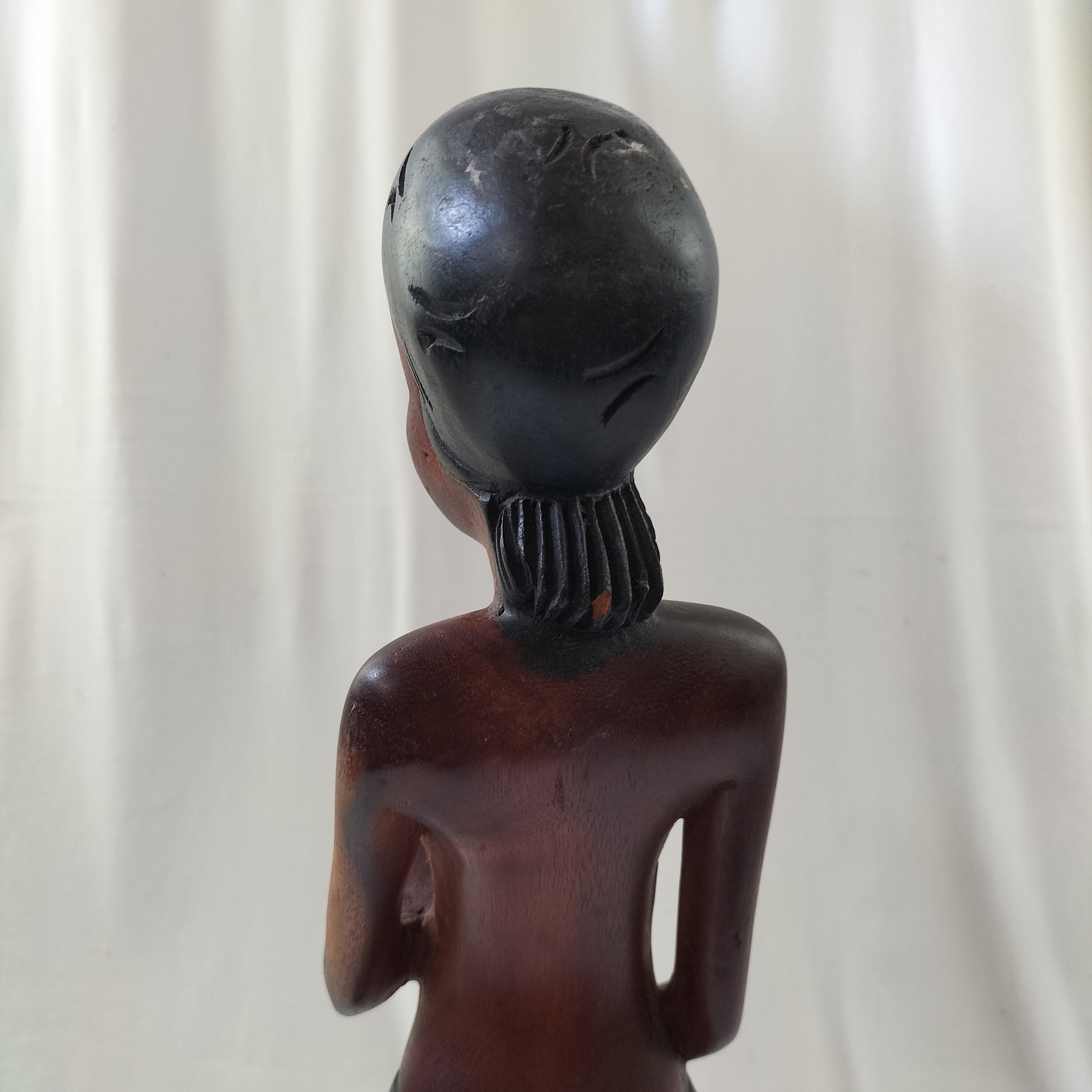 Voir photo 9 de Statue bois massif femme africaine Statue bois massif femme africaine Bon état reconditionné photo 9