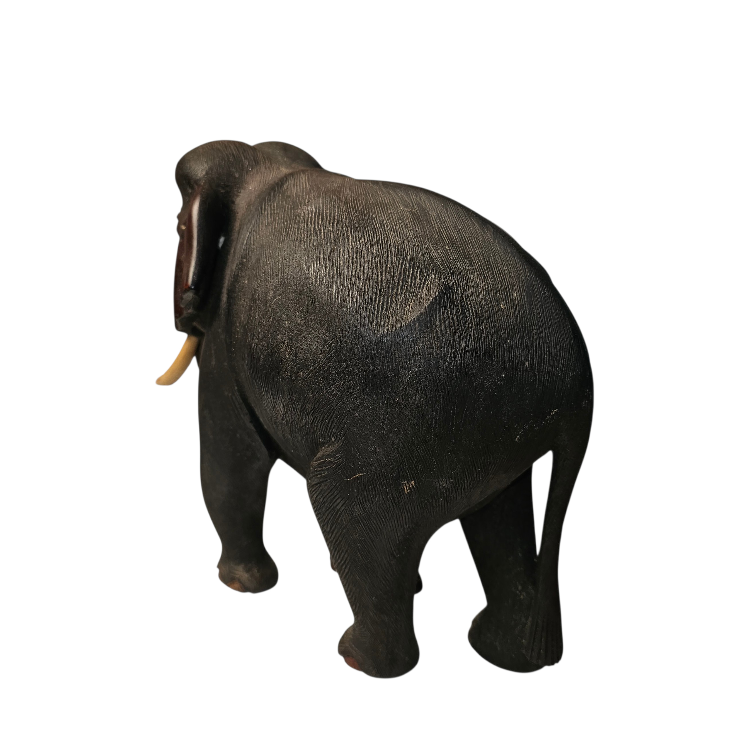 Voir photo 4 de Statuette Art-Déco Éléphant en bois massif sculptés (grand format) Statuette Art-Déco Éléphant en bois massif sculptés (grand format) Très bon état reconditionné photo 4