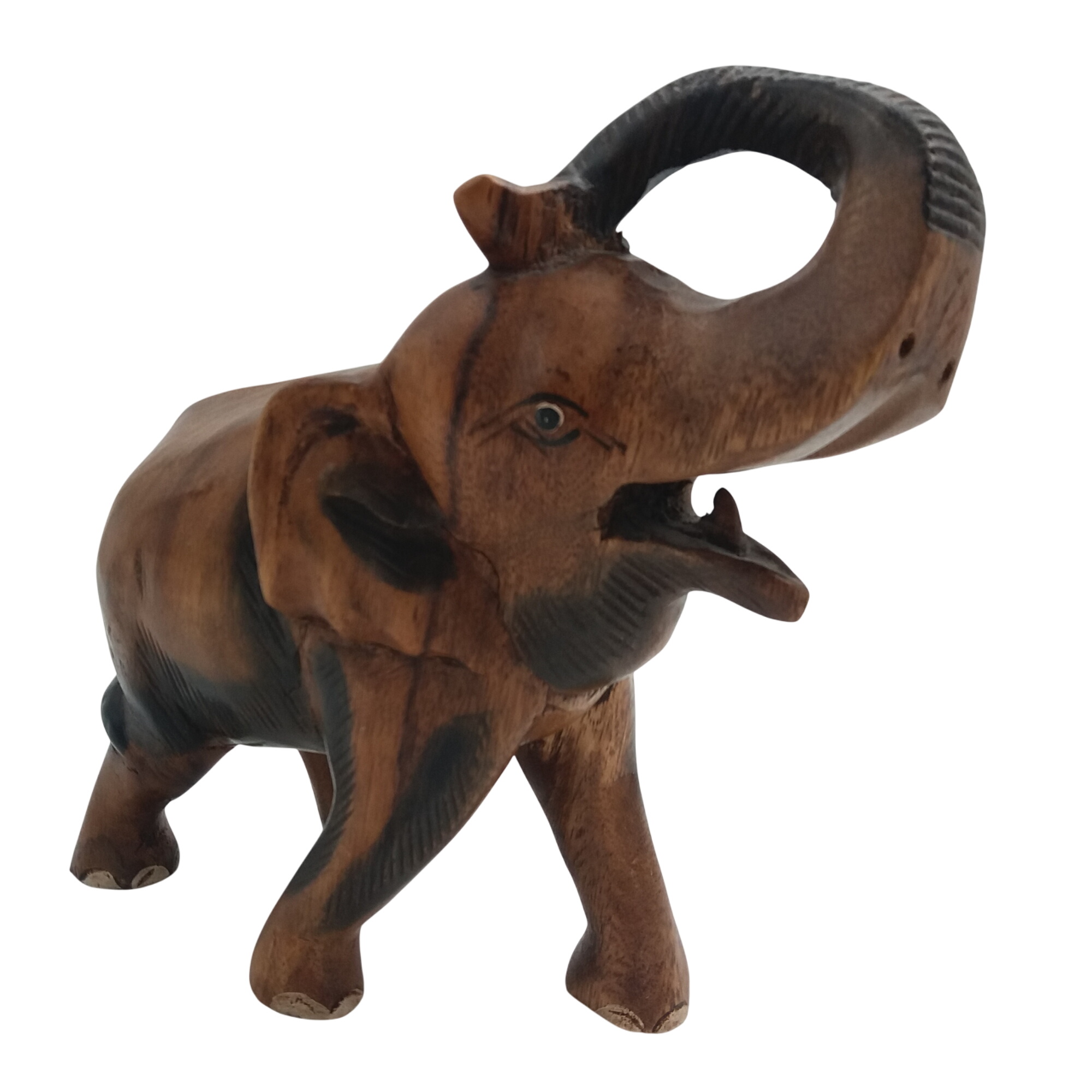 Statuette artisanale éléphant. Bois massif exotique. Bon état - 15,00 € Statuette artisanale éléphant. Bois massif exotique. Bon état reconditionné disponible sur Label Emmaüs