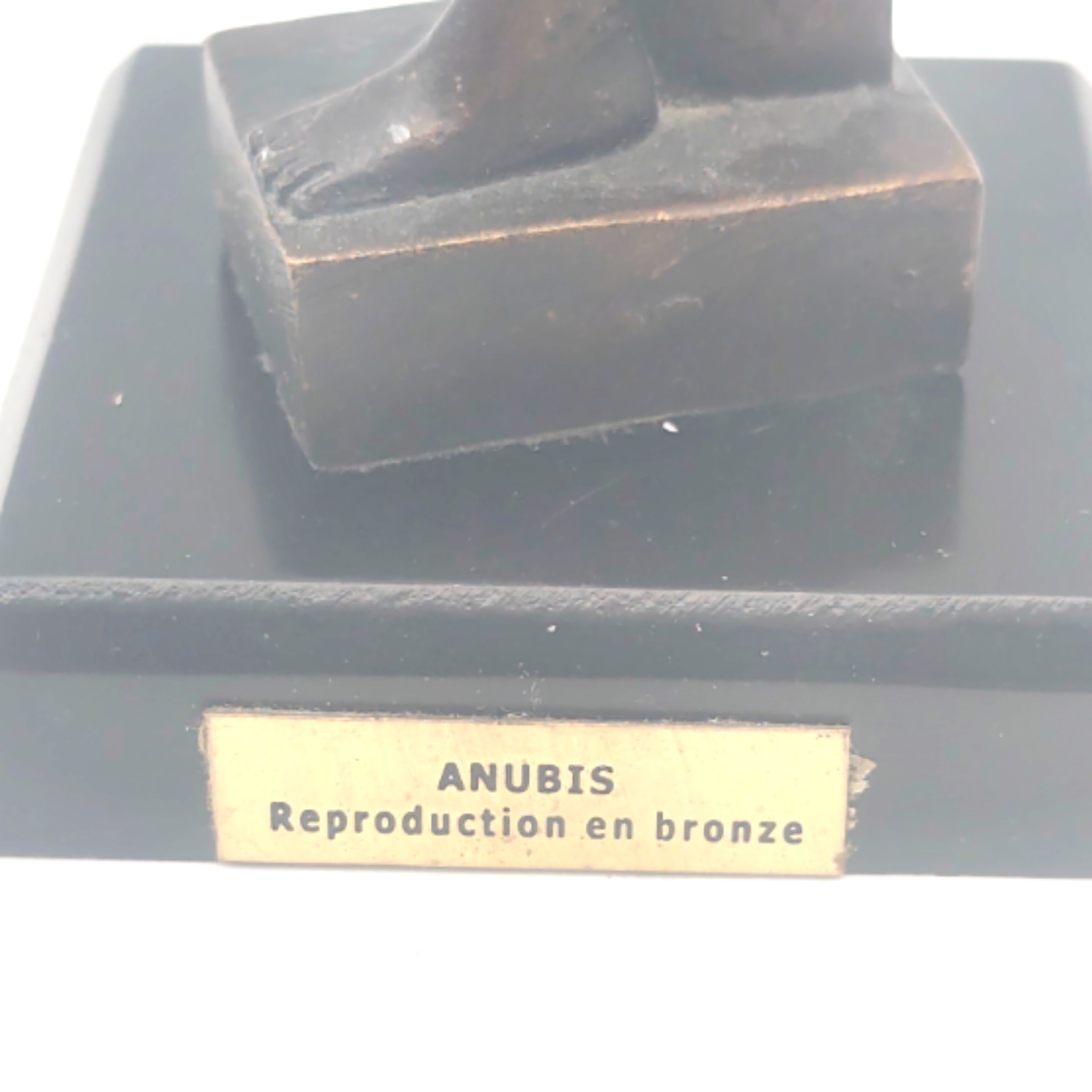 Voir photo 3 de Statuette bronze ANUBIS Statuette bronze ANUBIS Bon état reconditionné photo 3