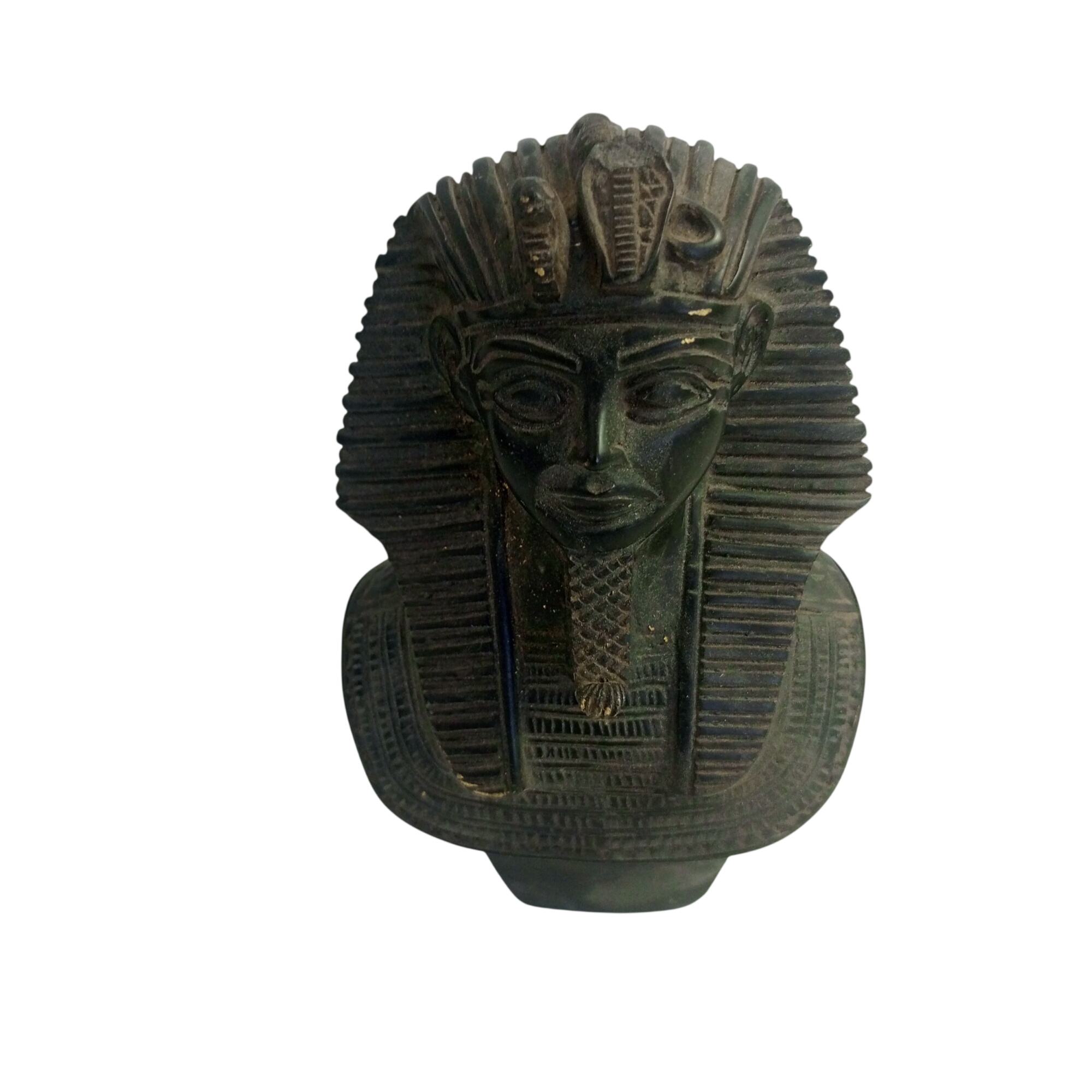 Acheter Statuette buste de pharaon égyptien État correct - 10,00 € Statuette buste de pharaon égyptien État correct reconditionné disponible sur Label Emmaüs