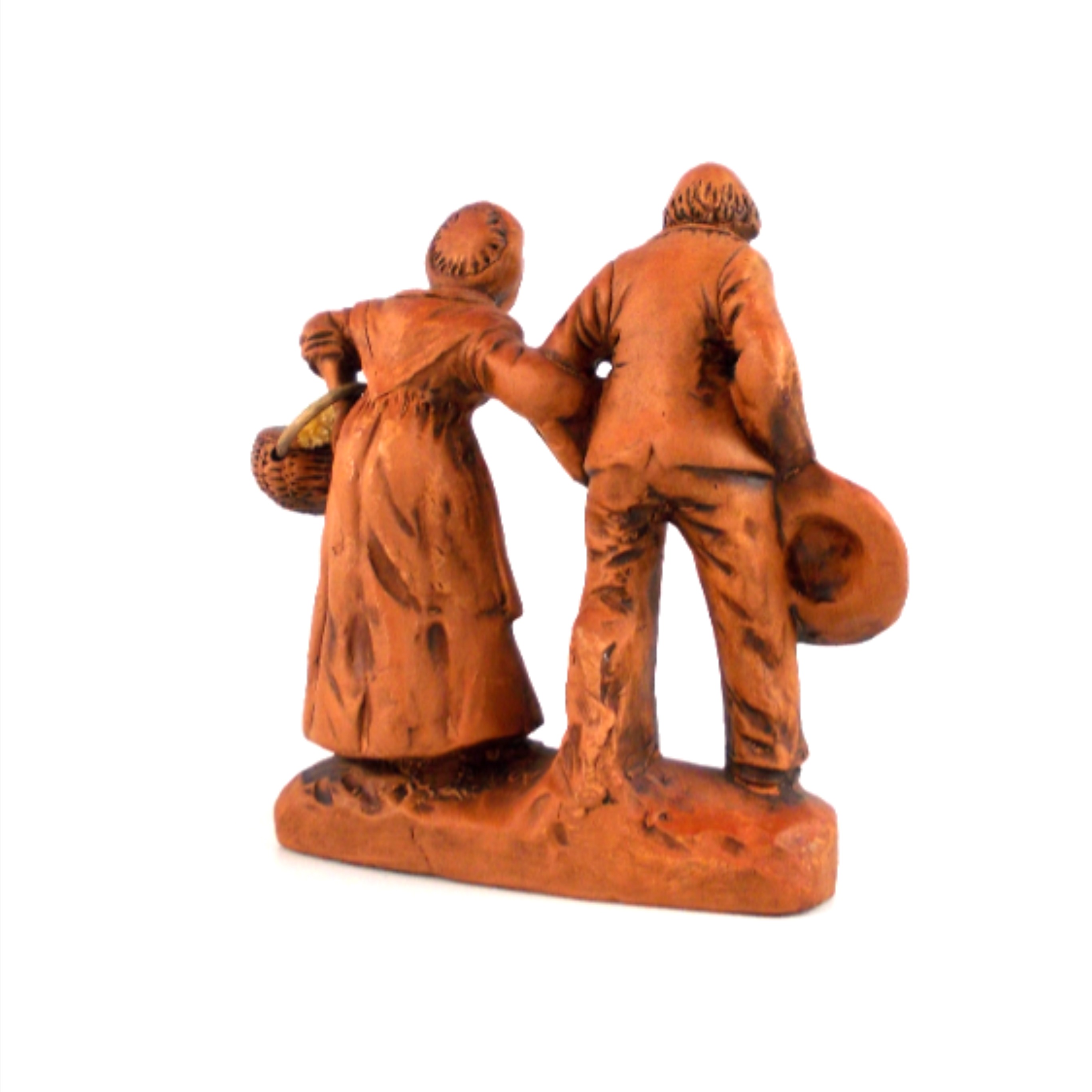 Voir photo 3 de Statuette couple santon Francis Lascour Statuette couple santon Francis Lascour Bon état reconditionné photo 3