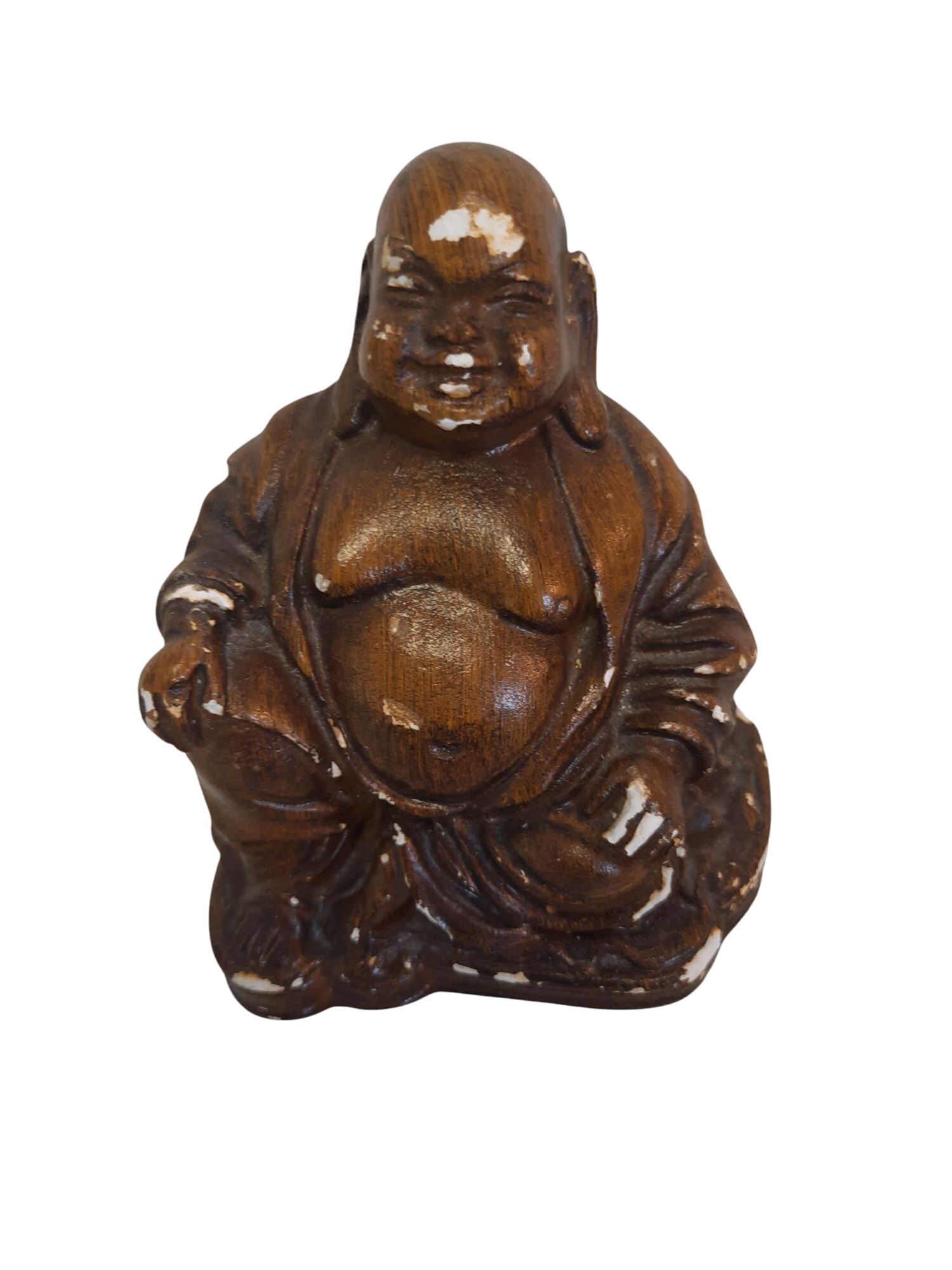 Statuette de Bouddha Souriant en Porcelaine État correct - 12,00 € Statuette de Bouddha Souriant en Porcelaine État correct reconditionné disponible sur Label Emmaüs