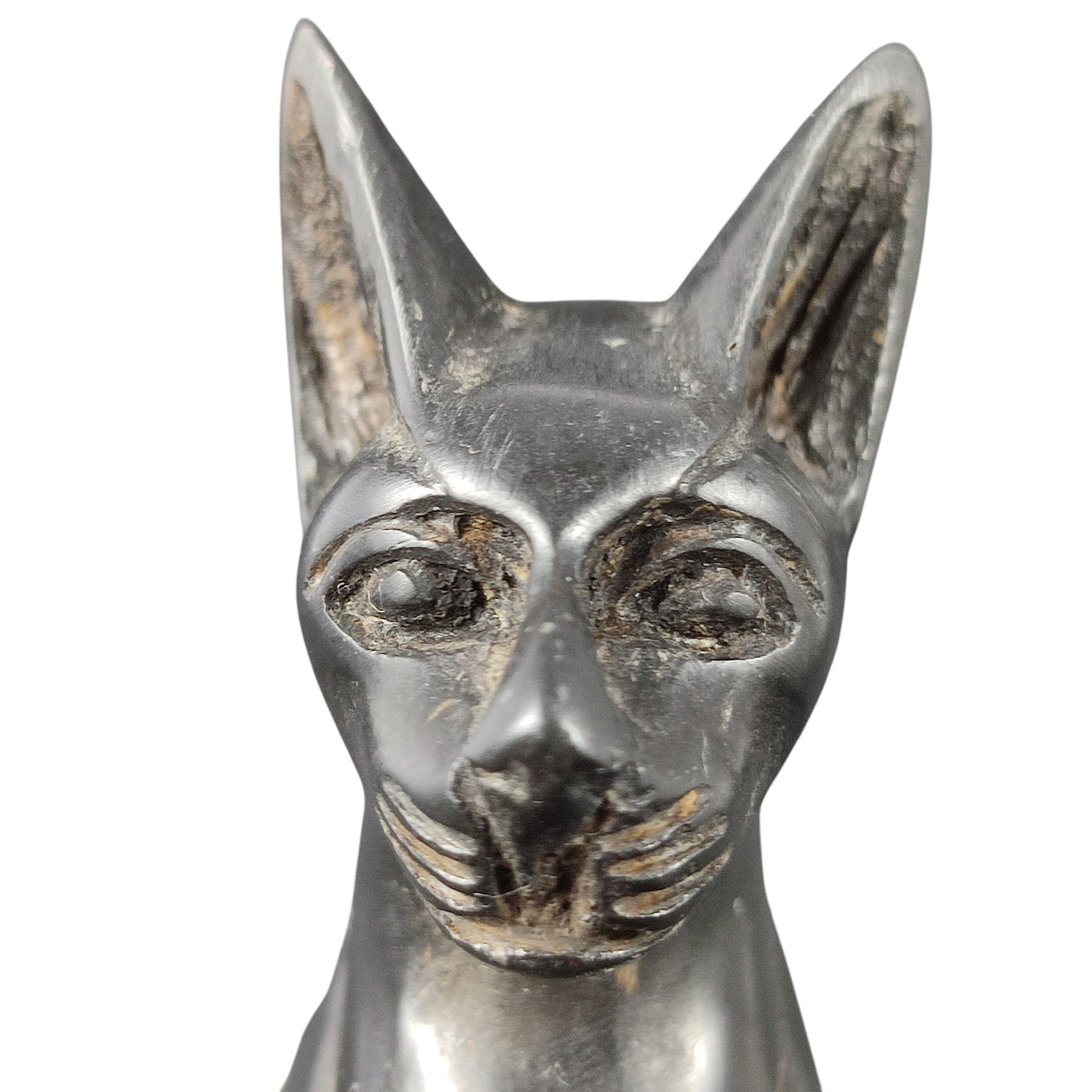 Voir photo 10 de Statuette Égyptienne noire - Déesse Bastet Statuette Égyptienne noire - Déesse Bastet reconditionné photo 10