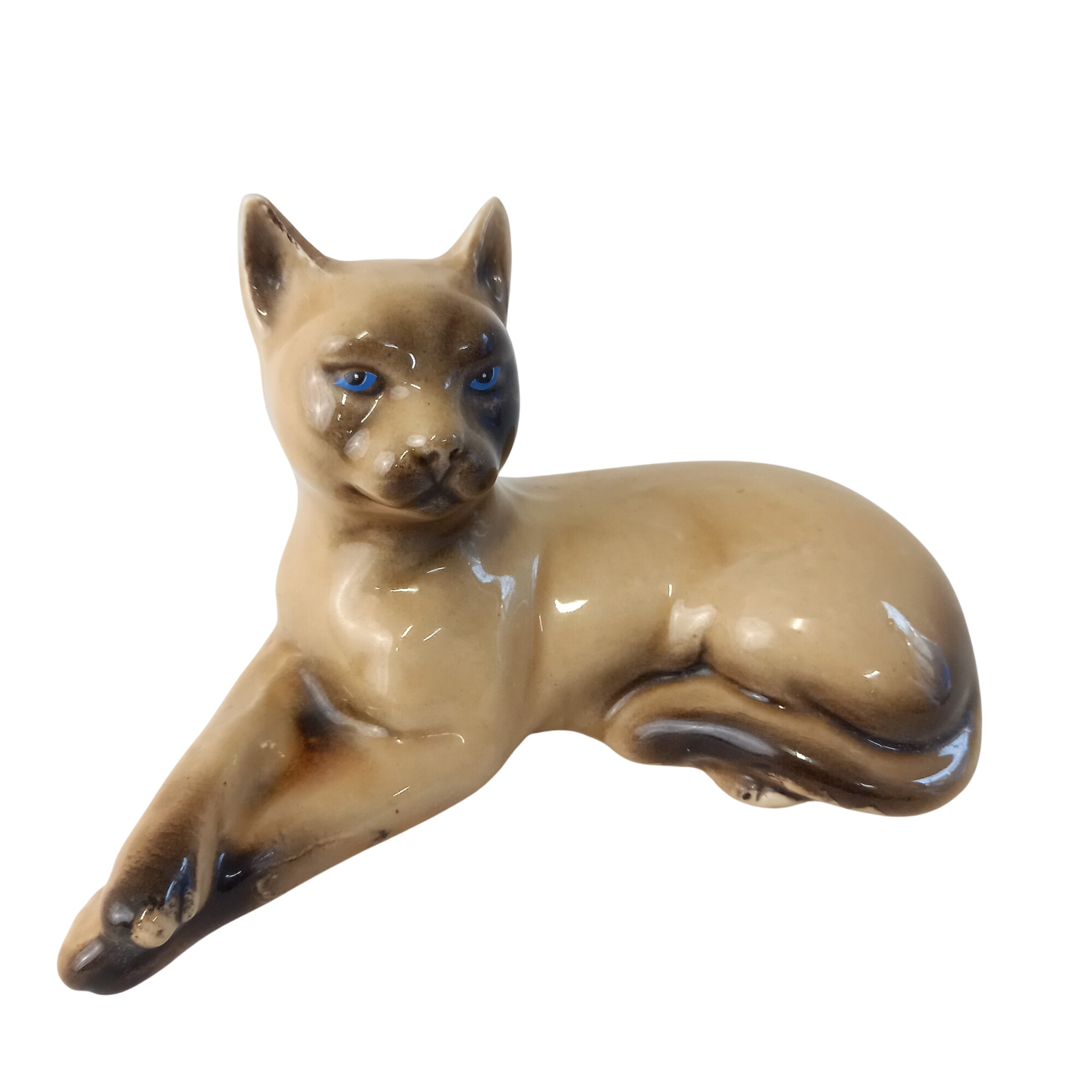 Acheter Statuette en céramique représentant un chat siamois - origine Brésil Très bon état - 21,00 € Statuette en céramique représentant un chat siamois - origine Brésil Très bon état reconditionné disponible sur Label Emmaüs