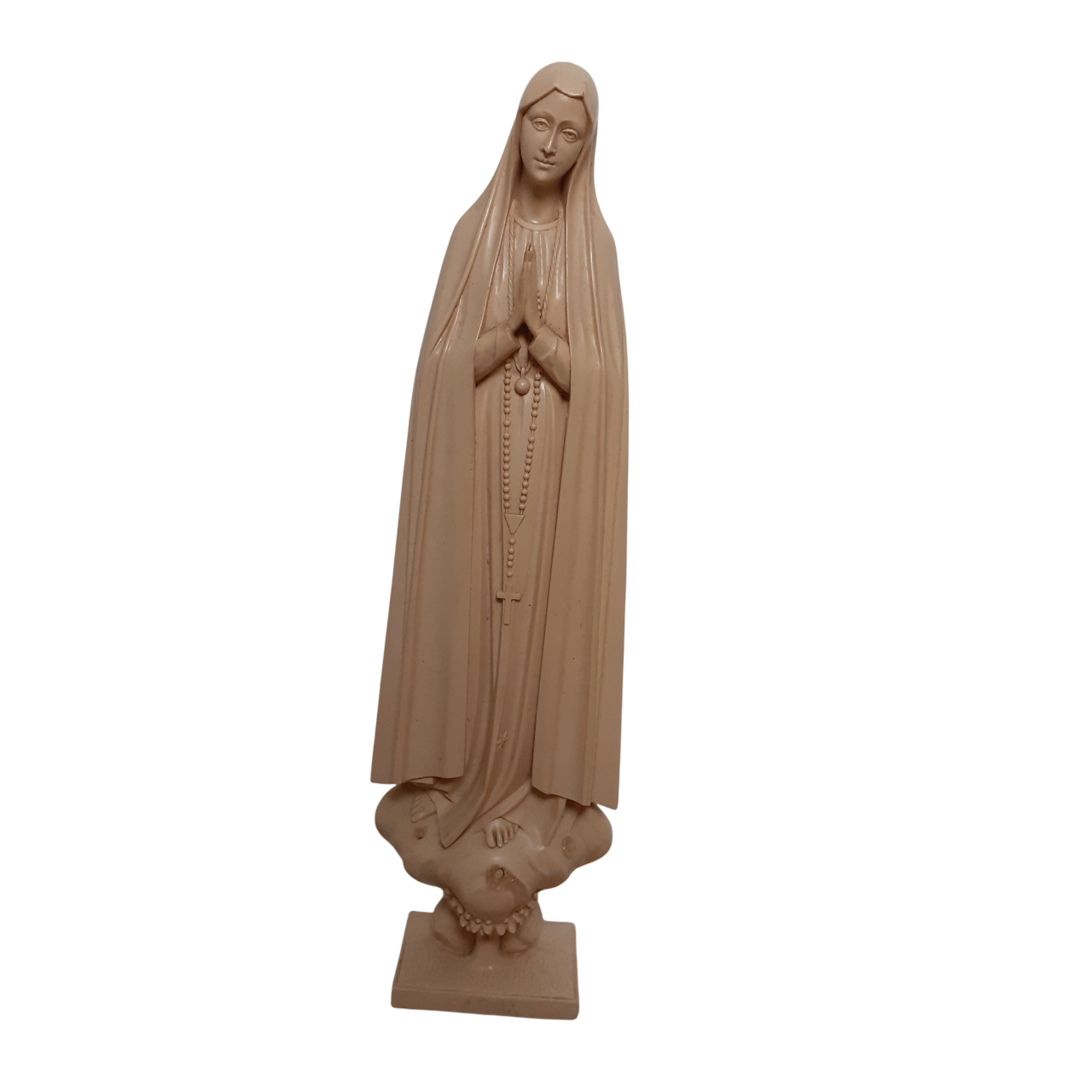 Statuette en matière plastique de FATIMA. Hauteur 25cm Très bon état - 10,00 € Statuette en matière plastique de FATIMA. Hauteur 25cm Très bon état reconditionné disponible sur Label Emmaüs