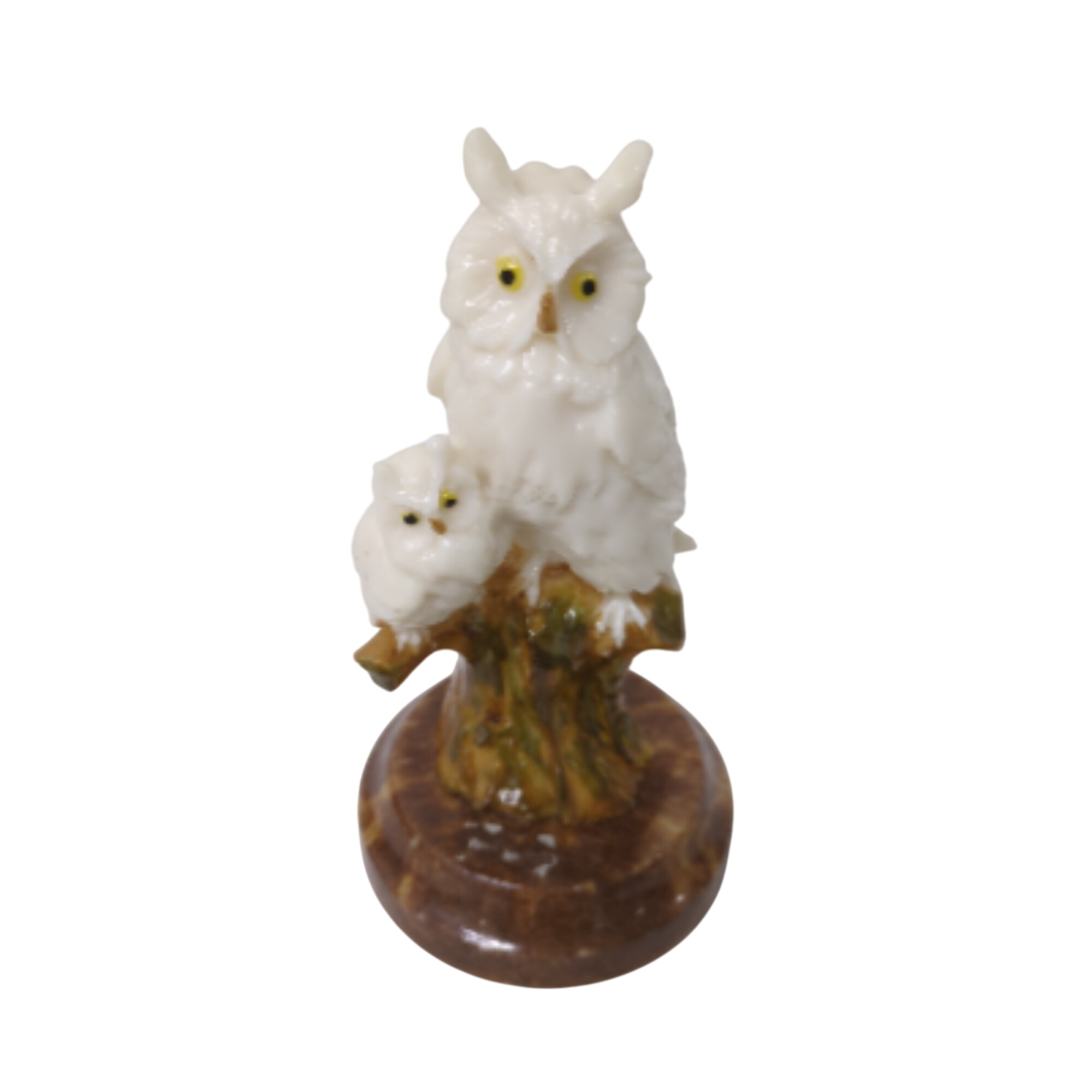 Statuette en résine "Hiboux" Bon état - 10,00 € Statuette en résine "Hiboux" Bon état reconditionné disponible sur Label Emmaüs