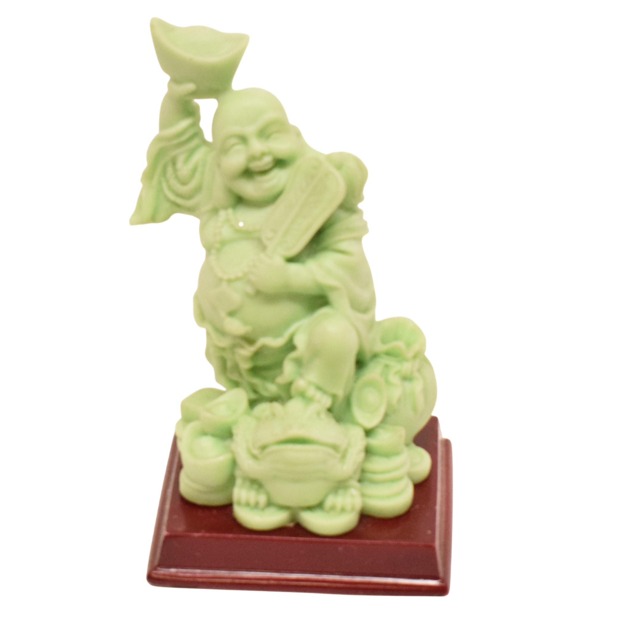 Acheter Statuette en résine sur socle bois bouddha rieur État correct - 11,00 € Statuette en résine sur socle bois bouddha rieur État correct reconditionné disponible sur Label Emmaüs