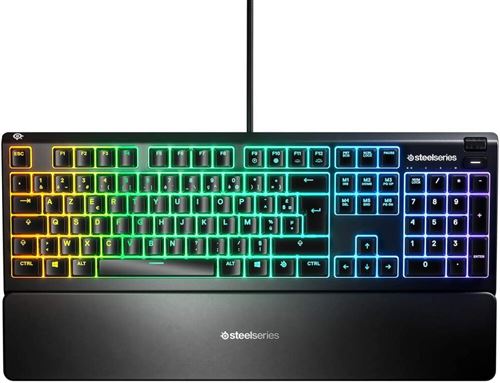 SteelSeries Apex 3 - Clavier - rétro-éclairé - USB - AZERTY - Français - commutateur : Whisper Quiet Gaming Switch État correct SteelSeries reconditionné disponible sur Fnac