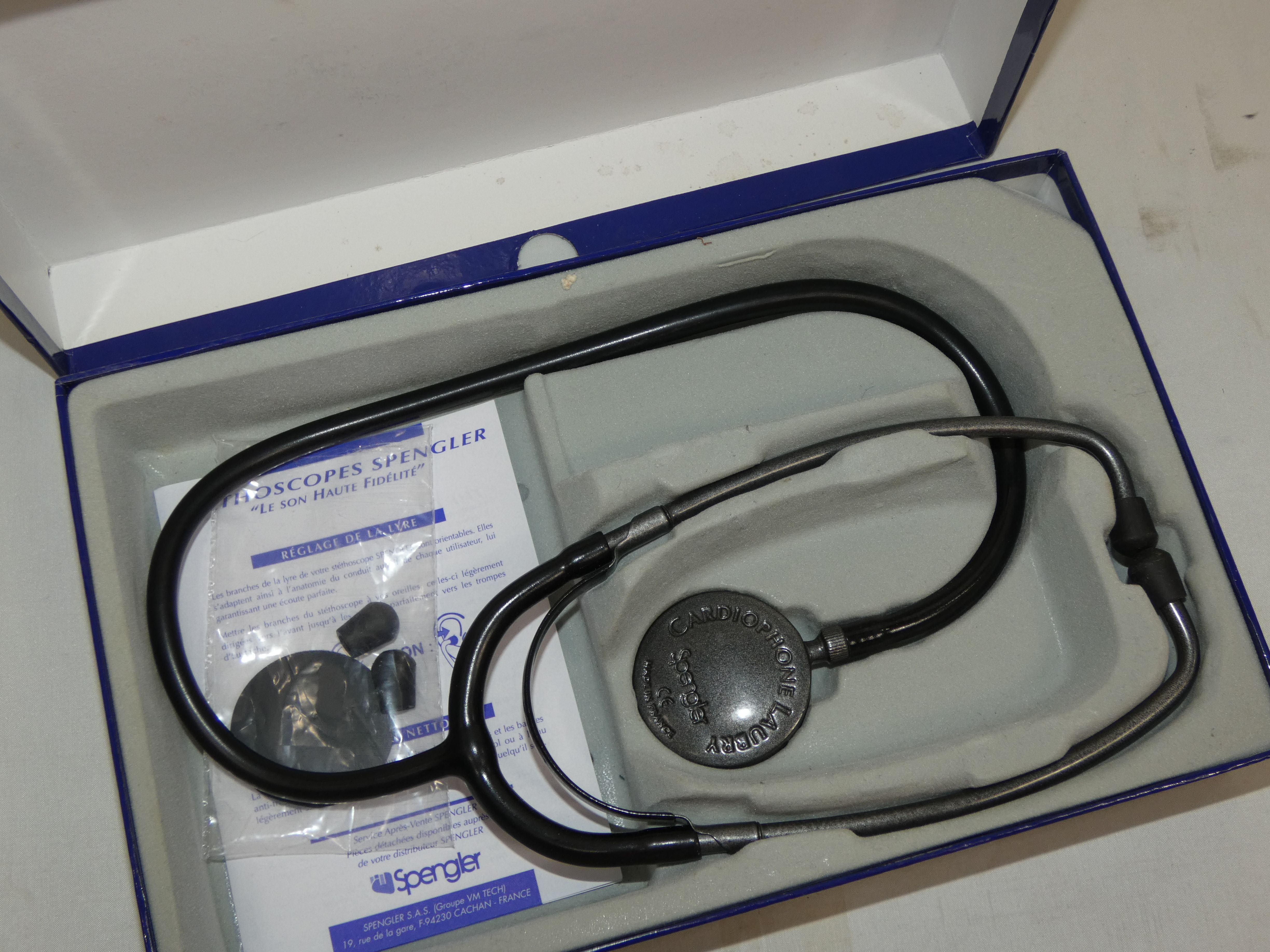 Voir photo 3 de Stéthoscope Spengler ou Cardiophone Laubry France Stéthoscope Spengler ou Cardiophone Laubry France Parfait état reconditionné photo 3