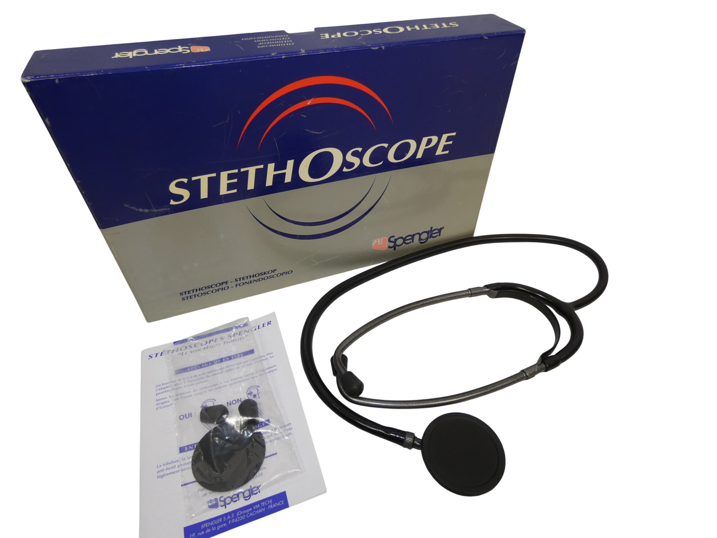 Acheter Stéthoscope Spengler ou Cardiophone Laubry France Parfait état - 30,00 € Stéthoscope Spengler ou Cardiophone Laubry France Parfait état reconditionné disponible sur Label Emmaüs