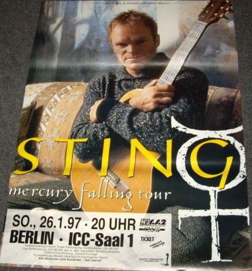 Sting - 60x84 cm - AFFICHE / POSTER État correct reconditionné disponible sur Fnac