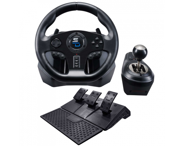 Subsonic GS850-X Noir USB Volant + pédales PlayStation 4, Xbox One - Très bon état Très bon état Subsonic reconditionné disponible sur Pixmania