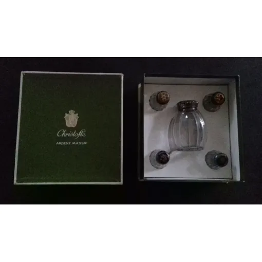 Sucrier Et Quatre Salerons En Verre Ou Cristal Christofle Bon état - 68,80 € Sucrier Et Quatre Salerons En Verre Ou Cristal Christofle Bon état reconditionné disponible sur Rakuten