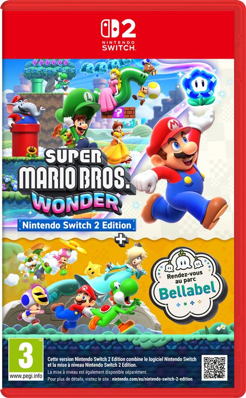 Super Mario Bros Wonder Edition Nintendo Switch 2 + Rendez-vous au parc Bellabel État correct Nintendo reconditionné disponible sur Fnac