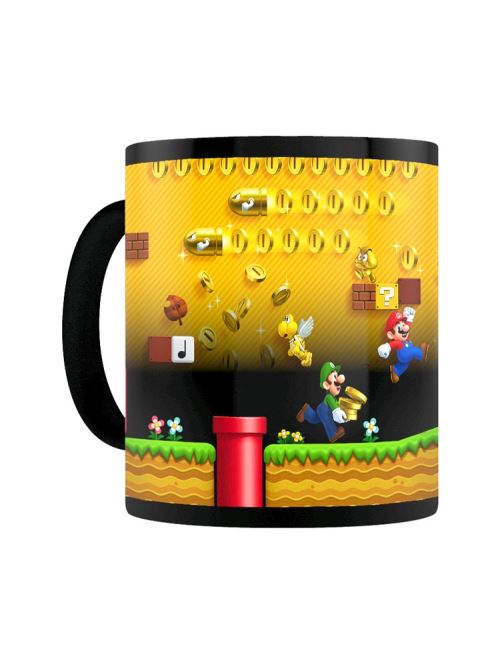 Super Mario Tasse Gold Coin Rush magique qui change de couleur noir État correct Super Mario reconditionné disponible sur Fnac