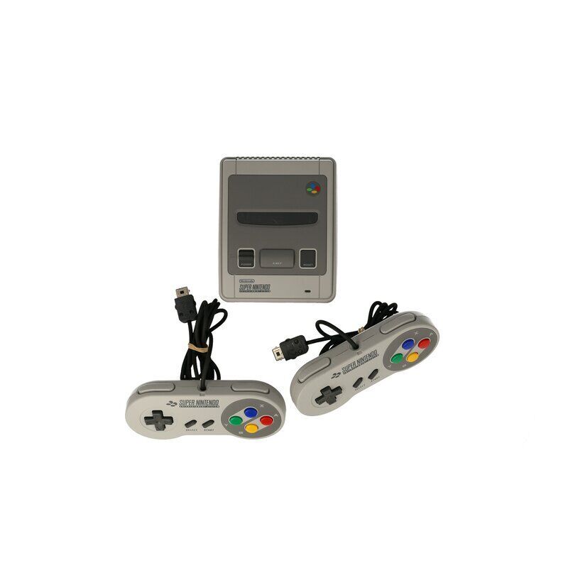 Super Nintendo Classic Mini Gris 2 manettes Parfait état Nintendo reconditionné disponible sur Refurbed
