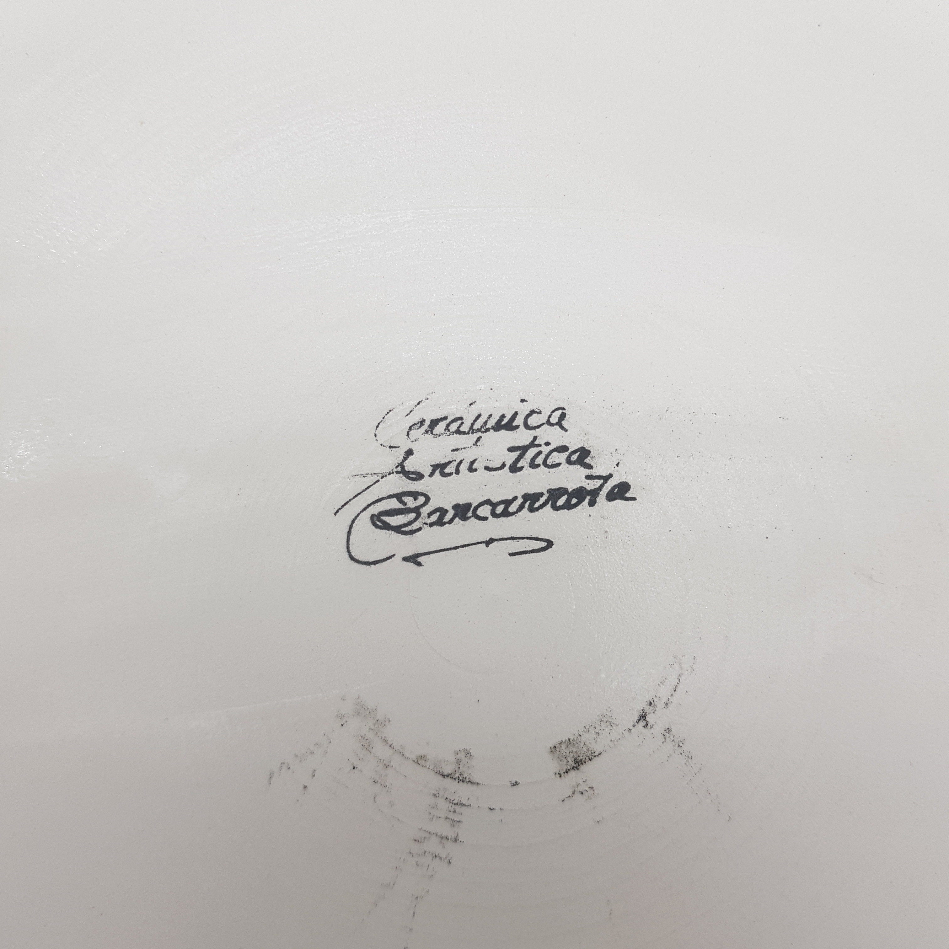 Voir photo 3 de Superbe plat de présentation en céramique artistique de Barcarrota (Espagne) Superbe plat de présentation en céramique artistique de Barcarrota (Espagne) Très bon état reconditionné photo 3