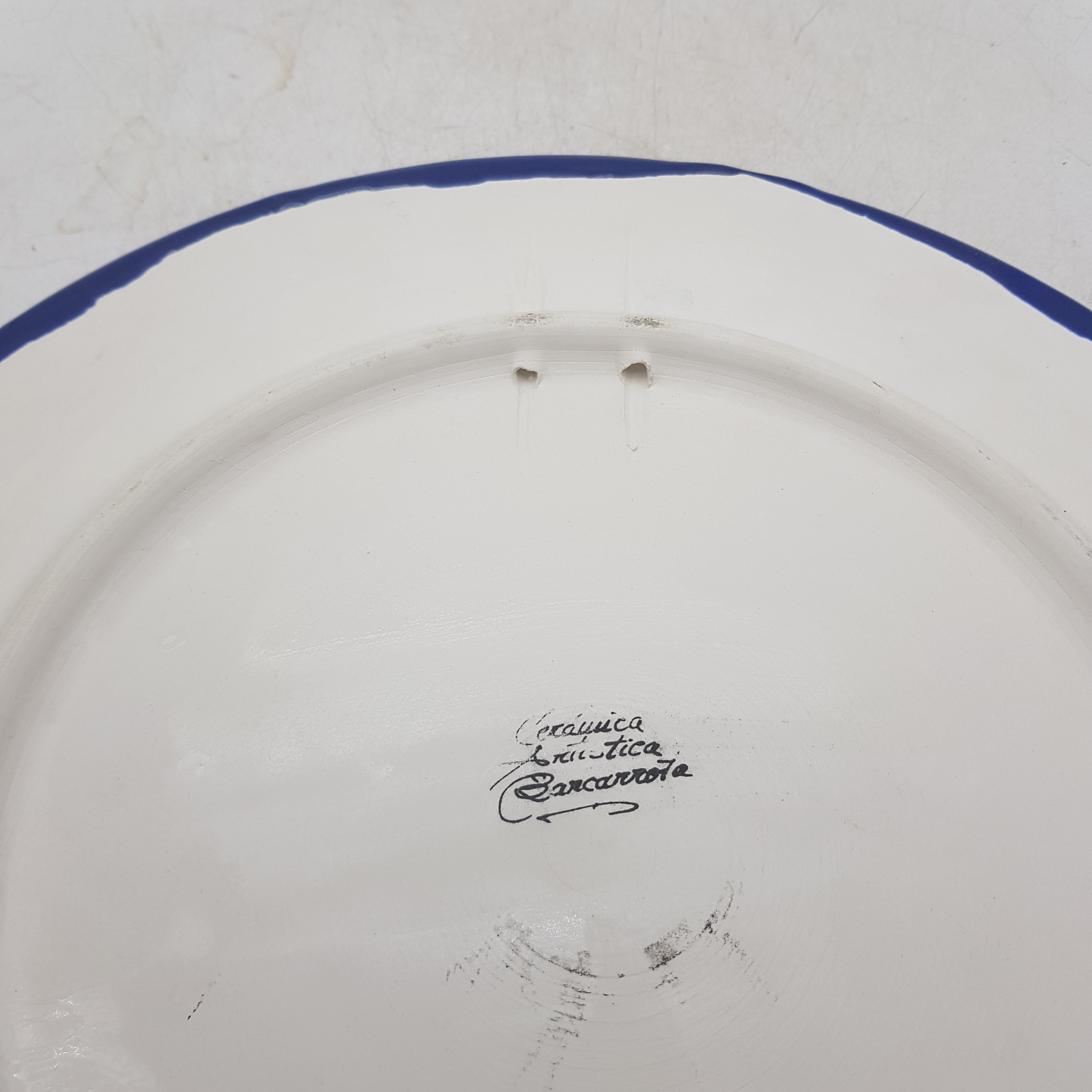 Voir photo 4 de Superbe plat de présentation en céramique artistique de Barcarrota (Espagne) Superbe plat de présentation en céramique artistique de Barcarrota (Espagne) Très bon état reconditionné photo 4