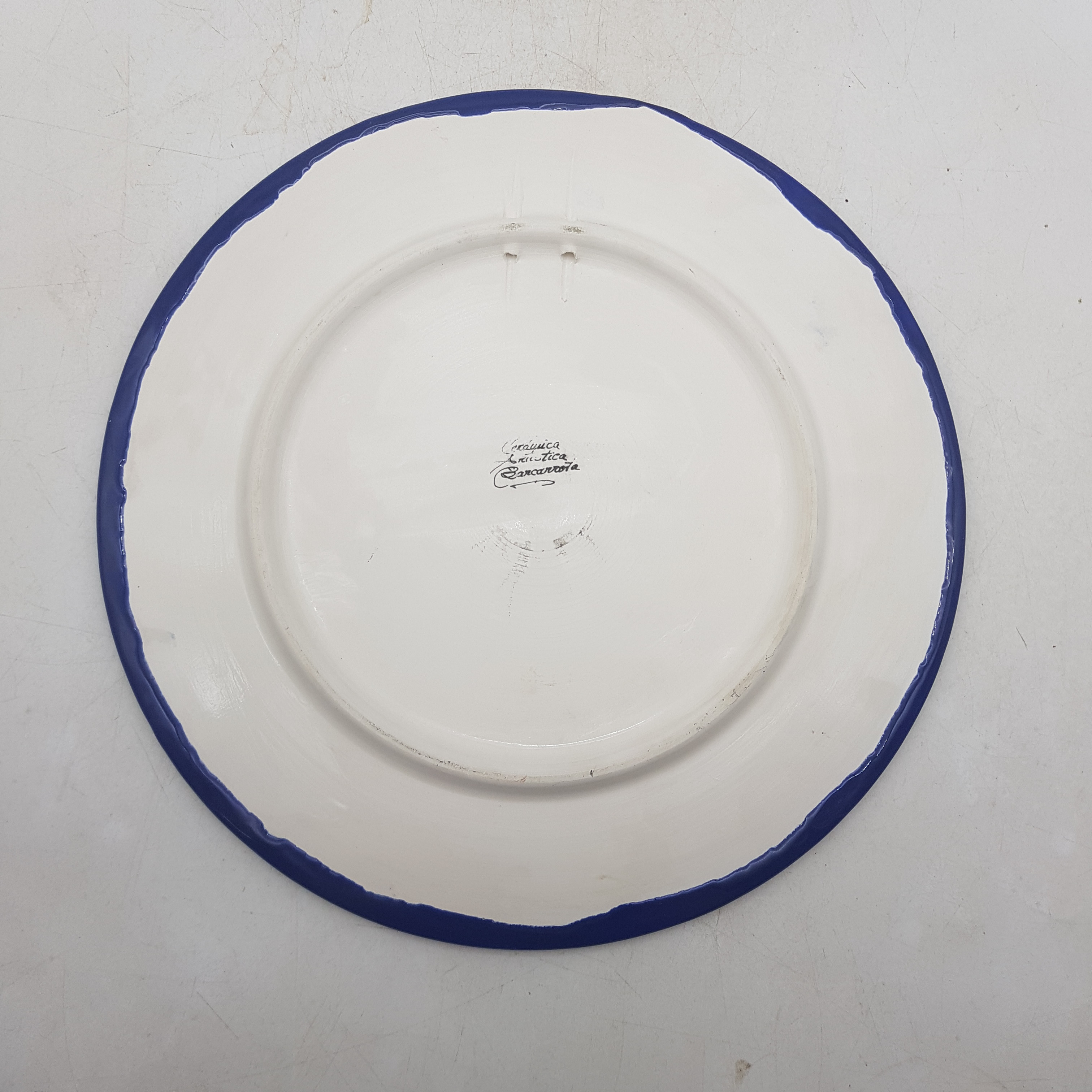 Voir photo 5 de Superbe plat de présentation en céramique artistique de Barcarrota (Espagne) Superbe plat de présentation en céramique artistique de Barcarrota (Espagne) Très bon état reconditionné photo 5