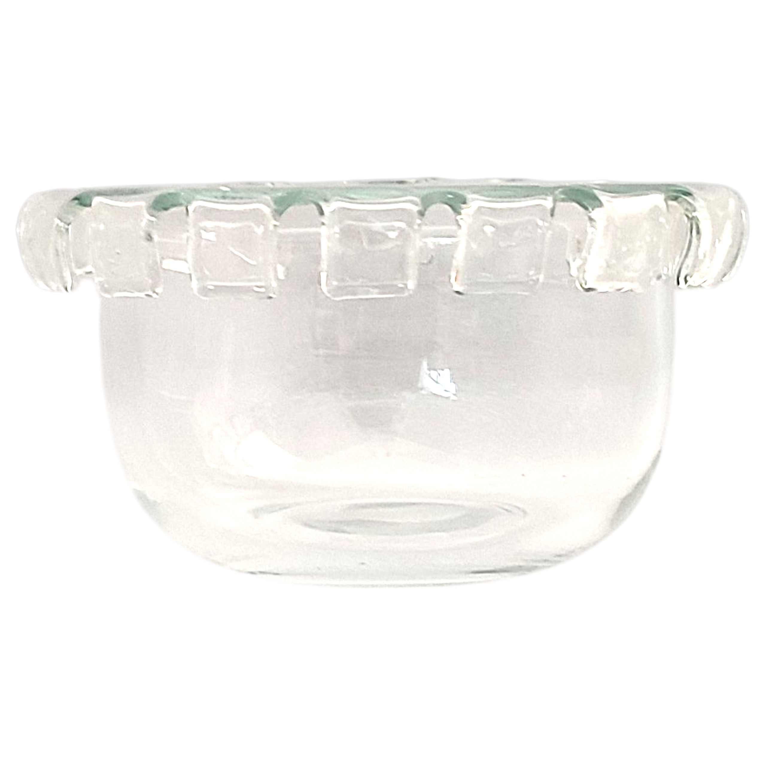 Voir photo 2 de Superbe récipient (vide-poche, saladier, seau à glaçons...) en verre soufflé. Superbe récipient (vide-poche, saladier, seau à glaçons...) en verre soufflé. État correct reconditionné photo 2