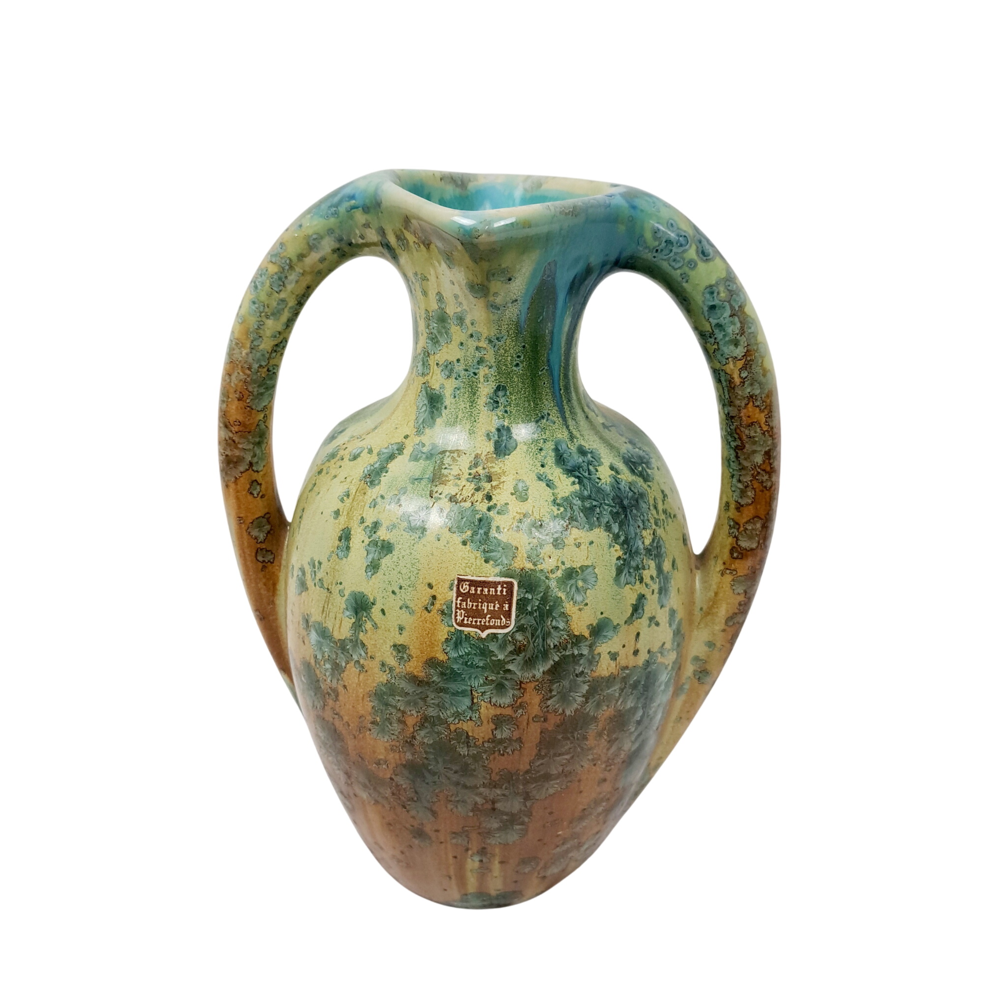 Acheter Superbe Vase de poterie de Pierrefonds Très bon état - 300,00 € Superbe Vase de poterie de Pierrefonds Très bon état reconditionné disponible sur Label Emmaüs