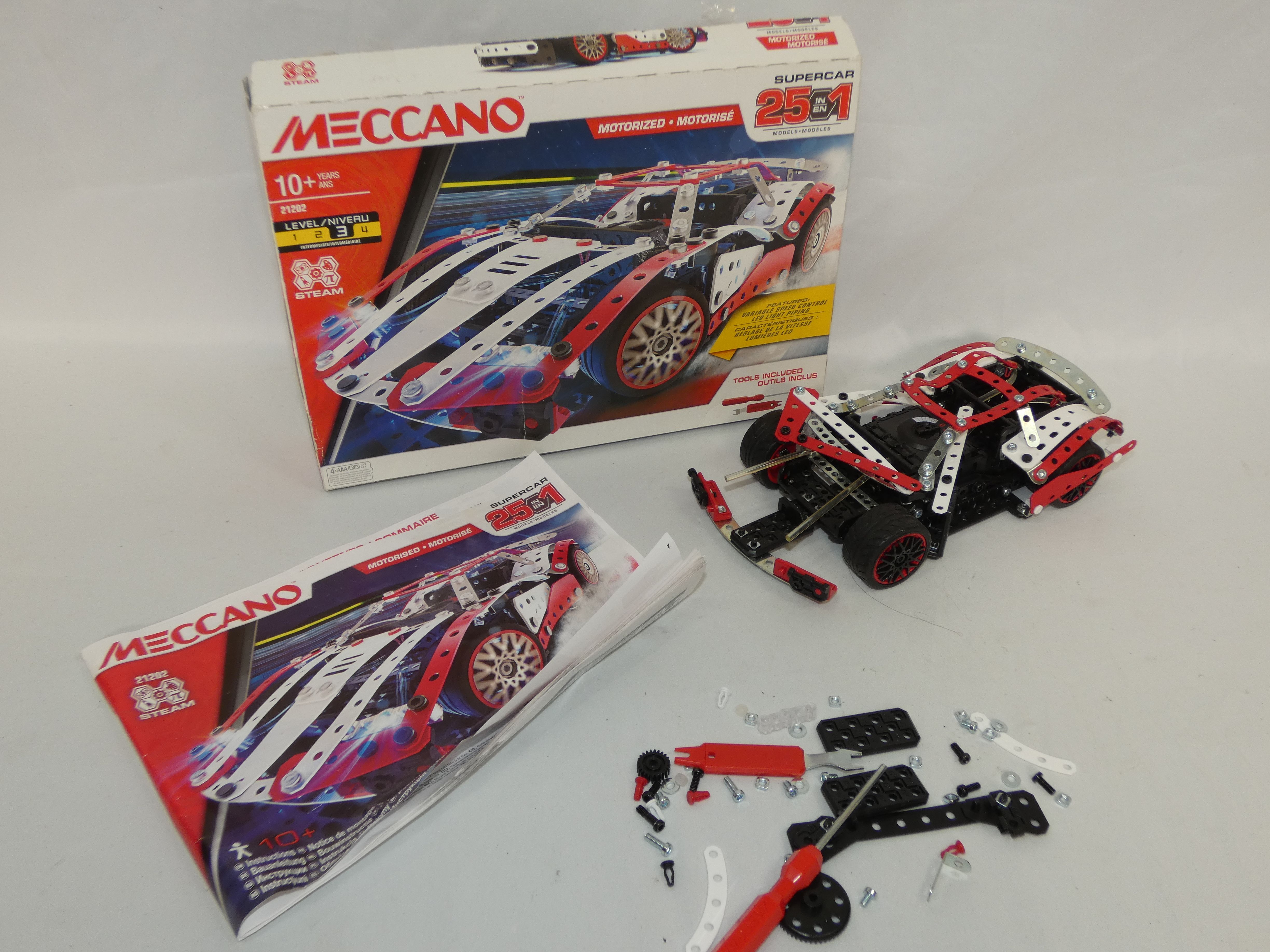 Voir photo 2 de Supercar de chez MECCANO N°21202 (Incomplet) Supercar de chez MECCANO N°21202 (Incomplet) Très bon état reconditionné photo 2