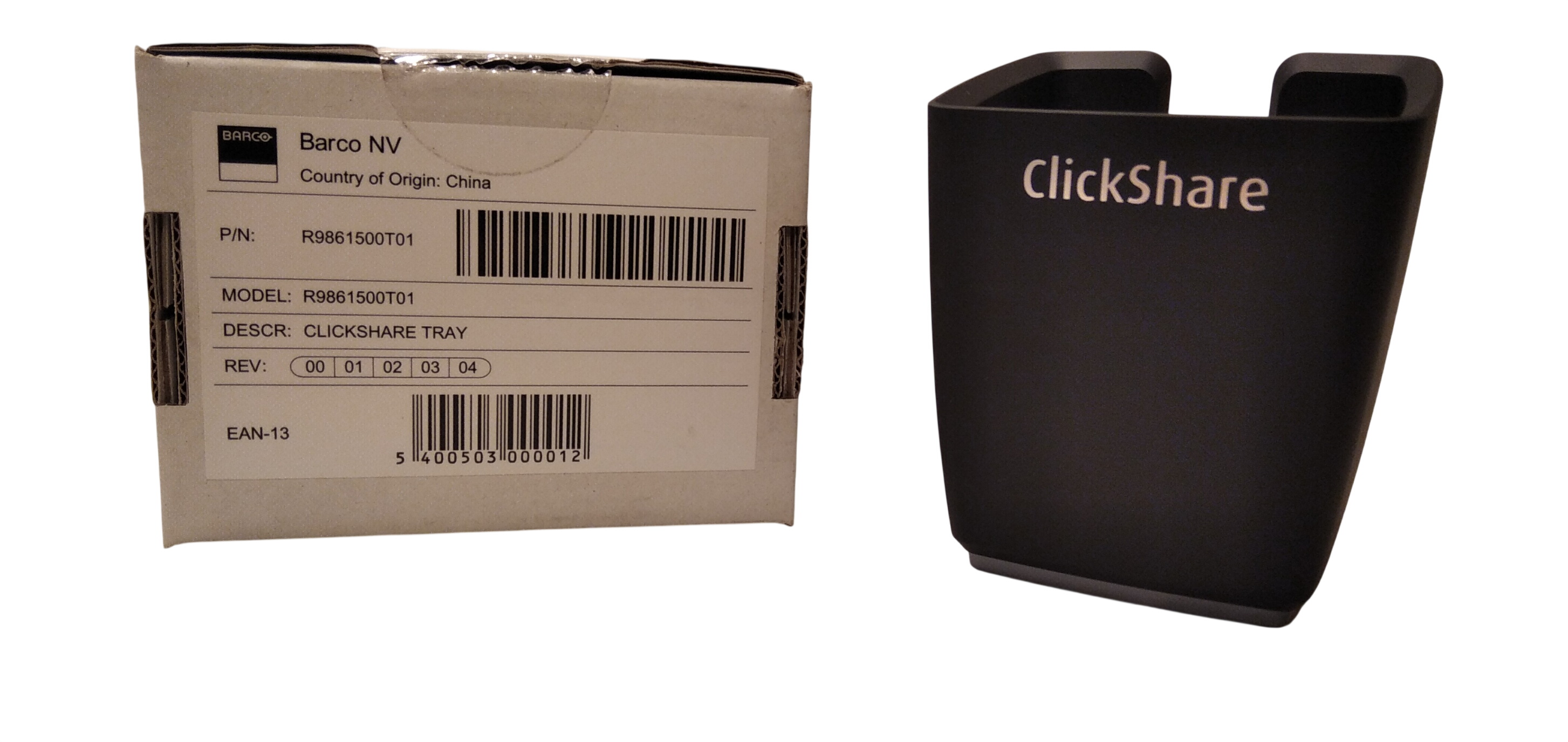 Acheter Support de rangement Barco Clickshare Tray R9861500T01 Très bon état - 75,00 € Support de rangement Barco Clickshare Tray R9861500T01 Très bon état reconditionné disponible sur Label Emmaüs