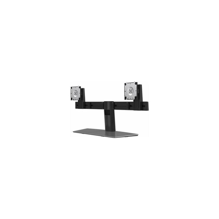 Support double écran Dell MDS19 ajustable en hauteur aluminium noir pour 2 moniteurs jusqu'à 27  charge 6 kg VESA 100x100 inclinable orientable - Excellent état Parfait état Dell reconditionné disponible sur Pixmania