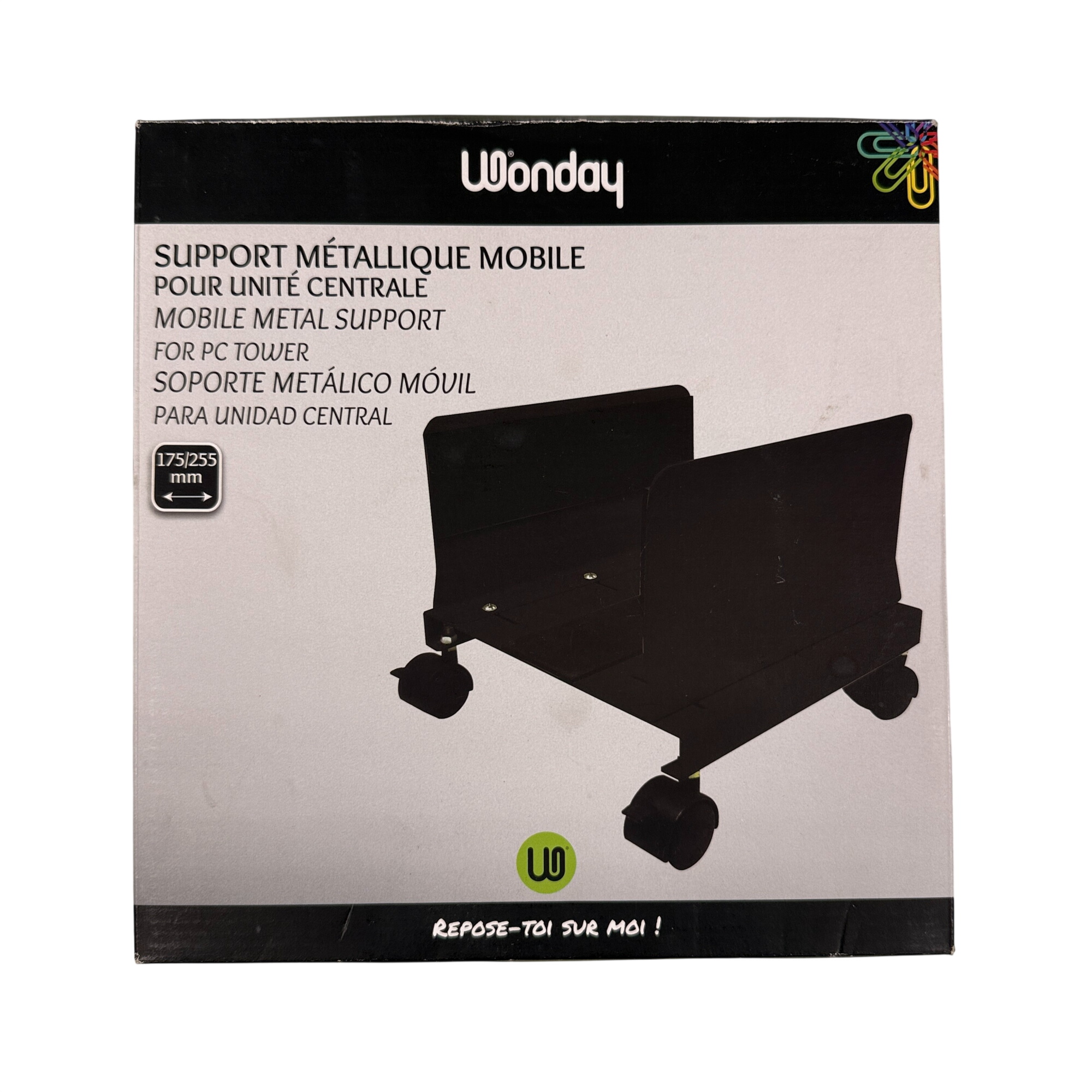 Support métallique mobile pour unité centrale - 13,00 € Support métallique mobile pour unité centrale reconditionné disponible sur Label Emmaüs