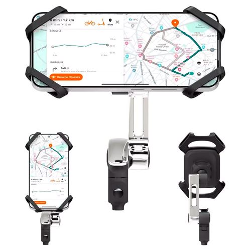 Support Smartphone Universel Casr pour guidons avec bras pour mobilité Noir État correct N/A reconditionné disponible sur Fnac