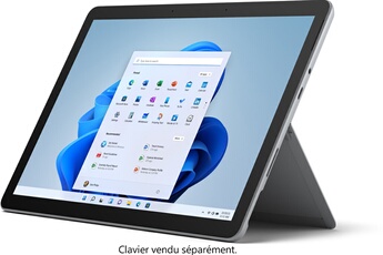 Surface Go 3 10.5" Ecran tactile Intel Pentium Gold 4 Go RAM 64 Go eMMC Platine Bon état Microsoft reconditionné disponible sur Darty