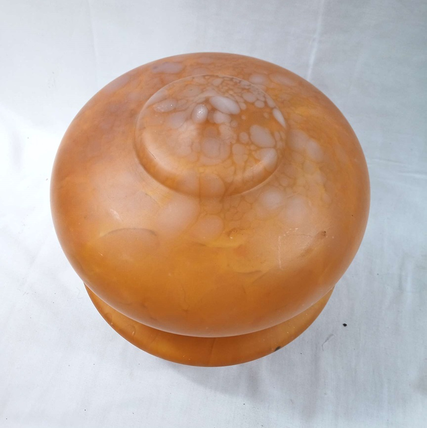 Voir photo 2 de Suspension en pâte de verre orange Suspension en pâte de verre orange Très bon état reconditionné photo 2