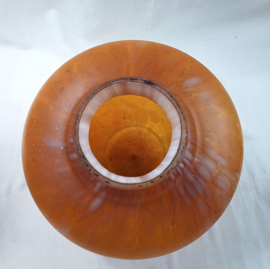Voir photo 3 de Suspension en pâte de verre orange Suspension en pâte de verre orange Très bon état reconditionné photo 3