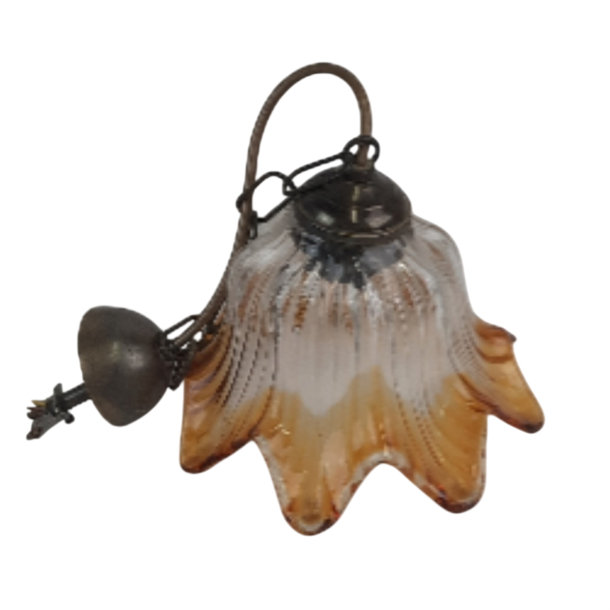 Suspension en verre florale de Murano Bon état - 39,50 € Suspension en verre florale de Murano Bon état reconditionné disponible sur Label Emmaüs