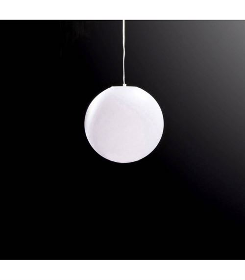Suspension Huevo Ball 1 Ampoule E27 Small Outdoor IP44, blanc opal État correct N/A reconditionné disponible sur Fnac